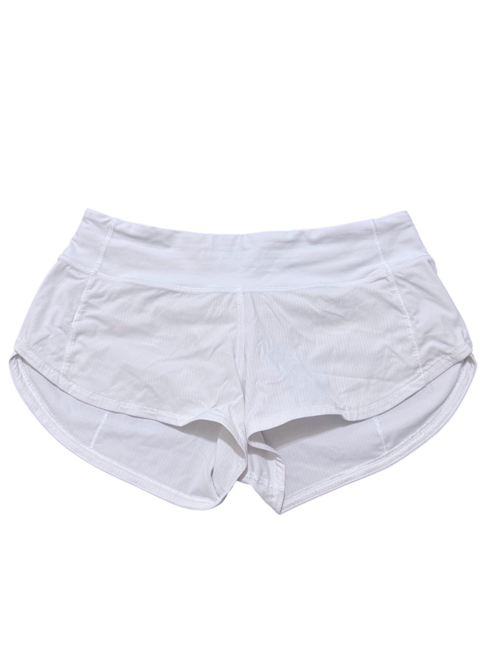 Lululemon Speed Up Short *2.5" in White Low Rise Size 4 - Picture 2 of 11